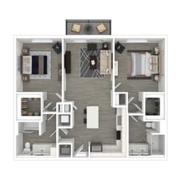 Red floorplan